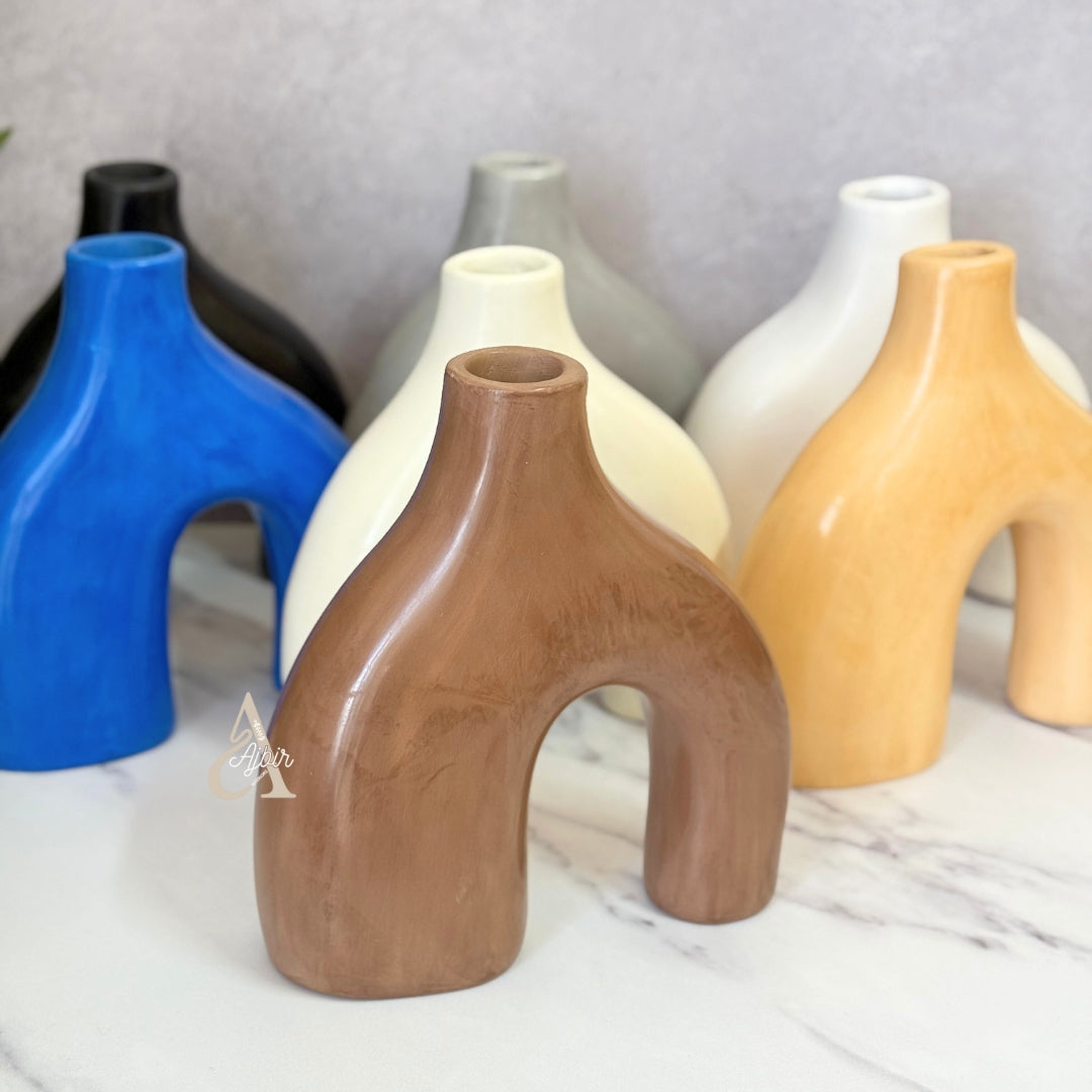 Vase artisanal Azul mat