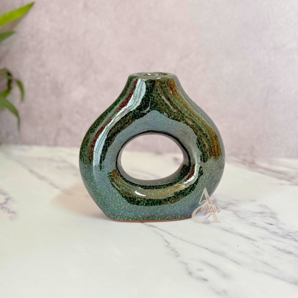 Vase artisanal Tafoukt vernis petit