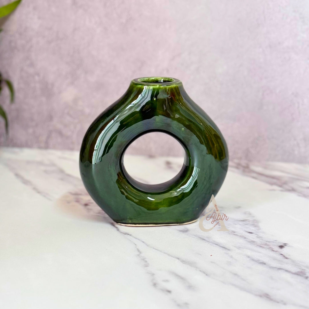 Vase artisanal Tafoukt vernis petit