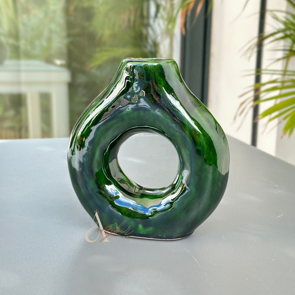 Vase artisanal Tafoukt vernis petit