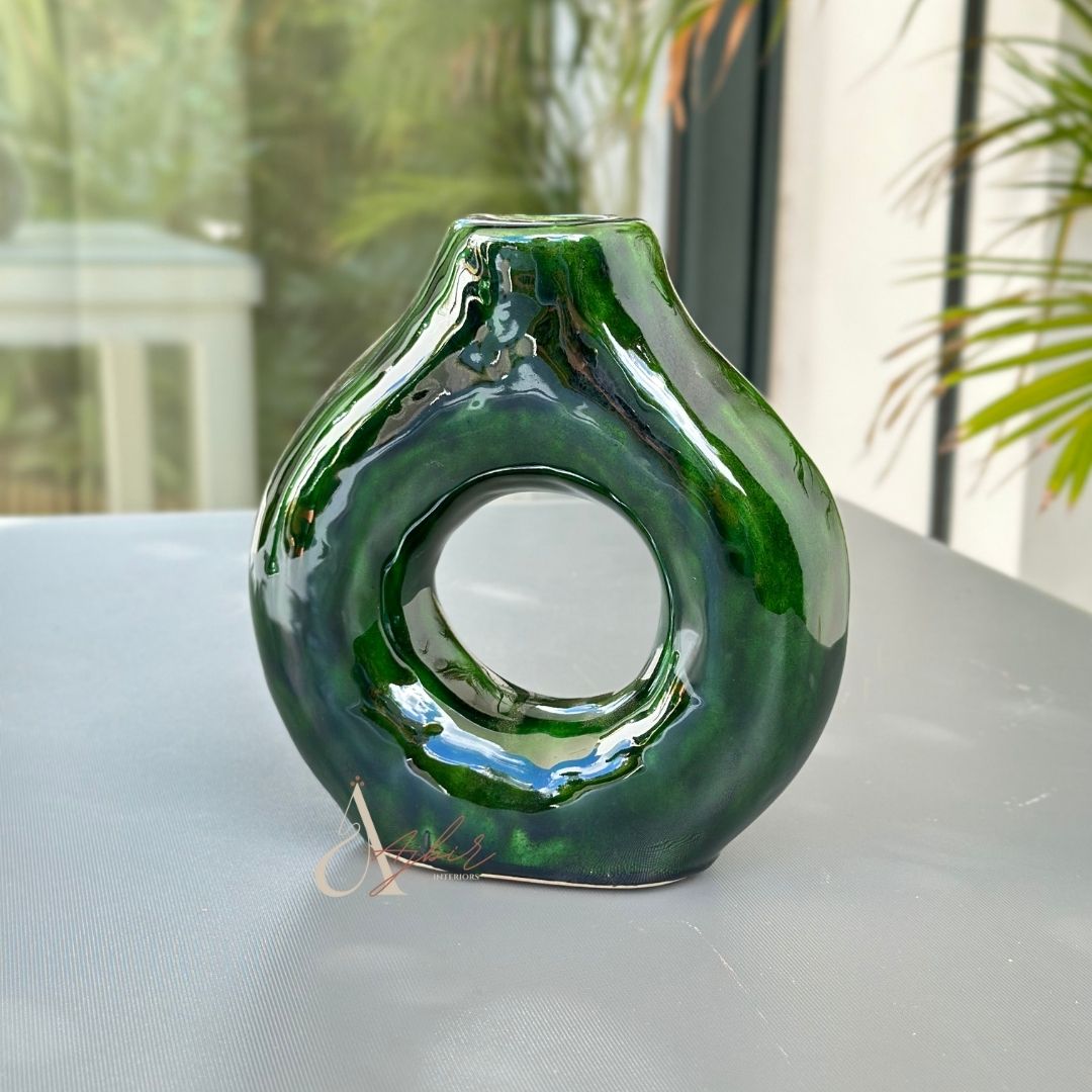 Vase artisanal Tafoukt vernis petit