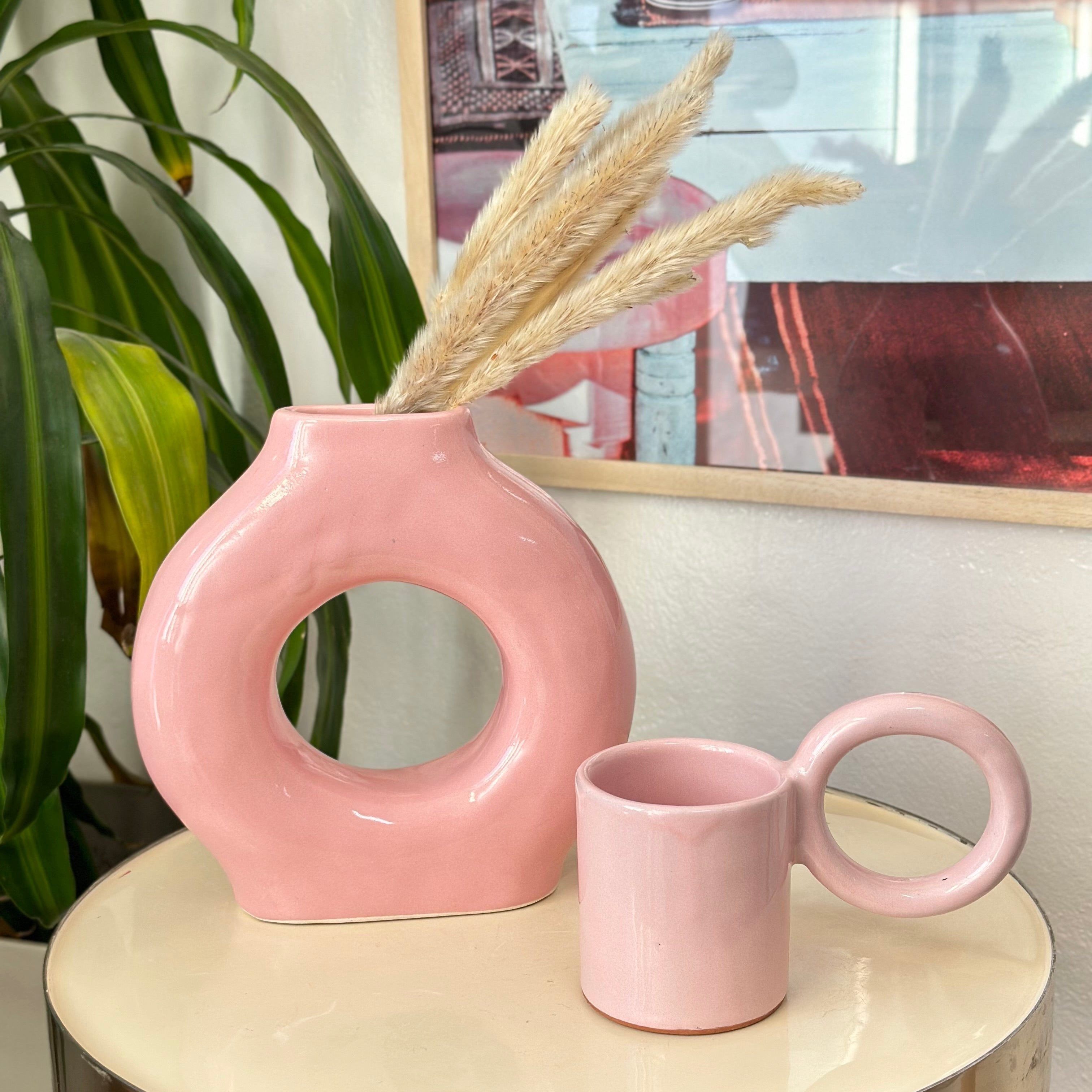 Vase artisanal Tafoukt vernis petit