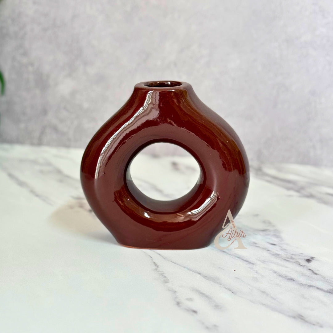 Vase artisanal Tafoukt vernis petit