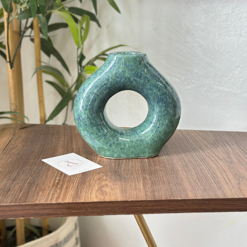 Vase artisanal Tafoukt vernis petit