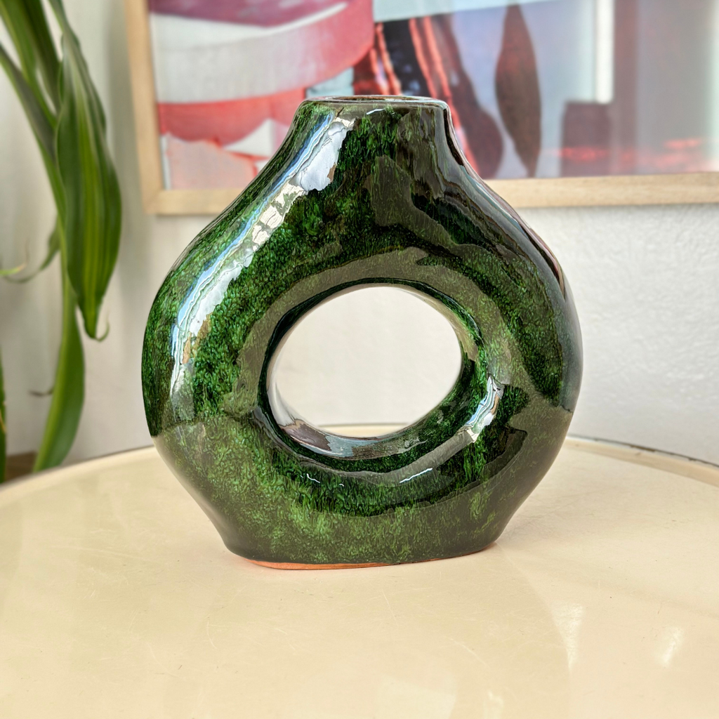 Vase artisanal Tafoukt vernis petit