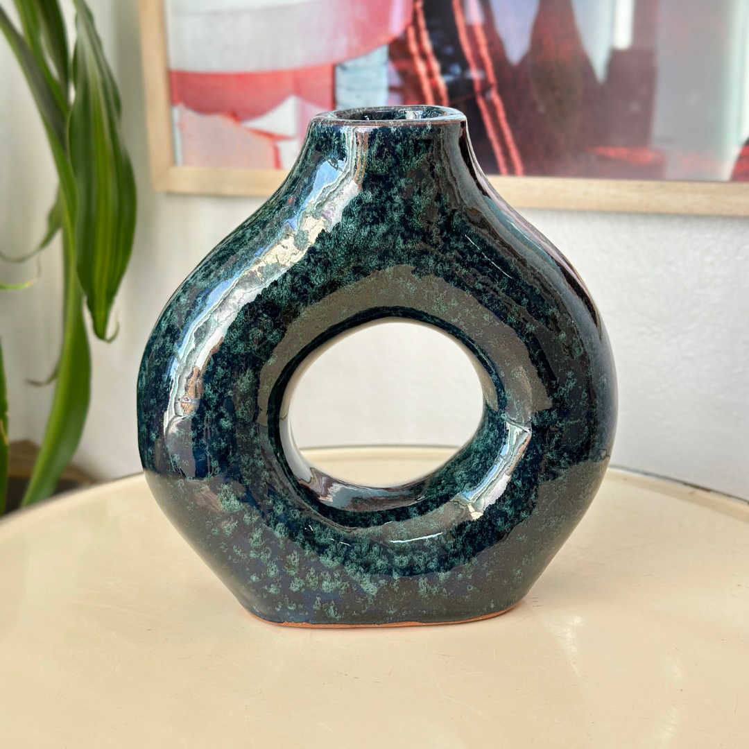 Vase artisanal Tafoukt vernis petit