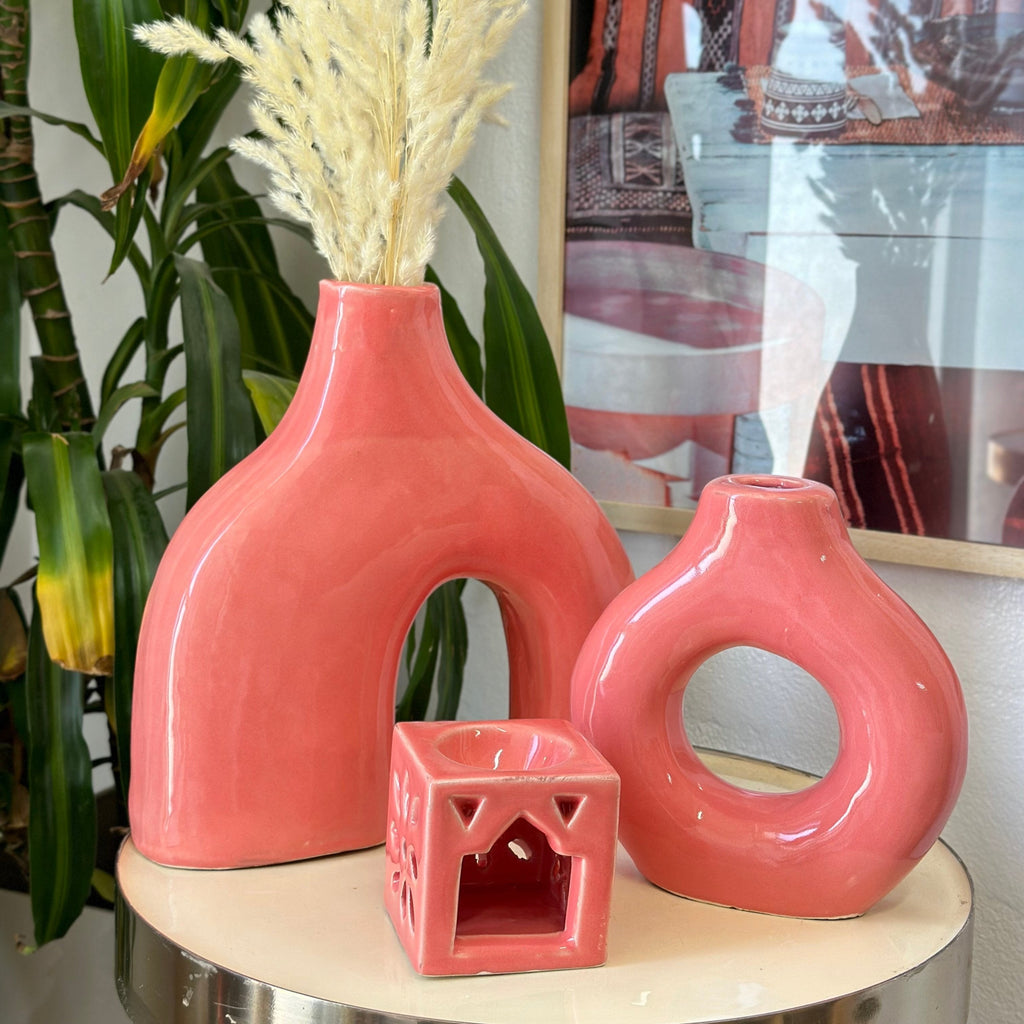 Vase artisanal Tafoukt vernis petit