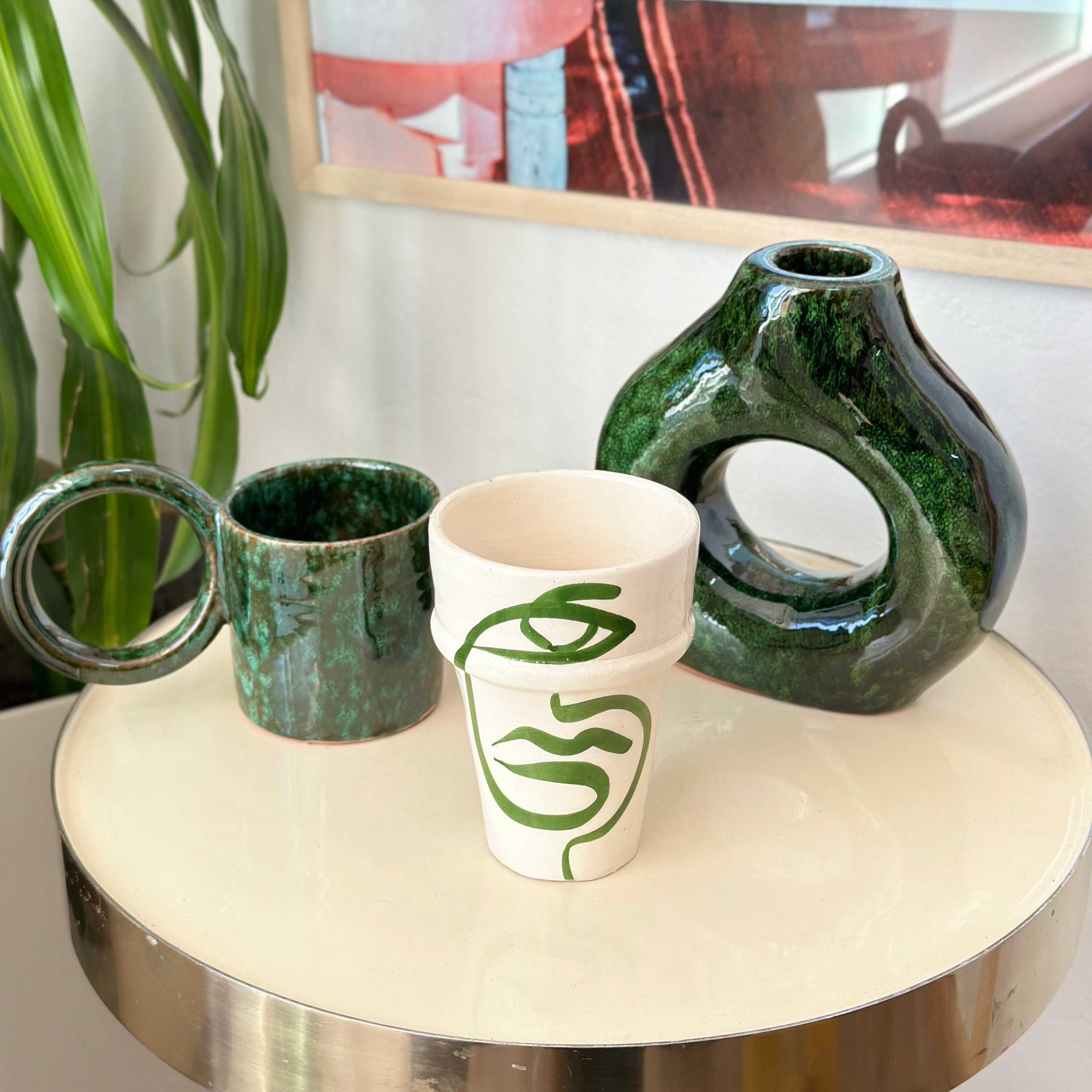 Vase artisanal Tafoukt vernis petit