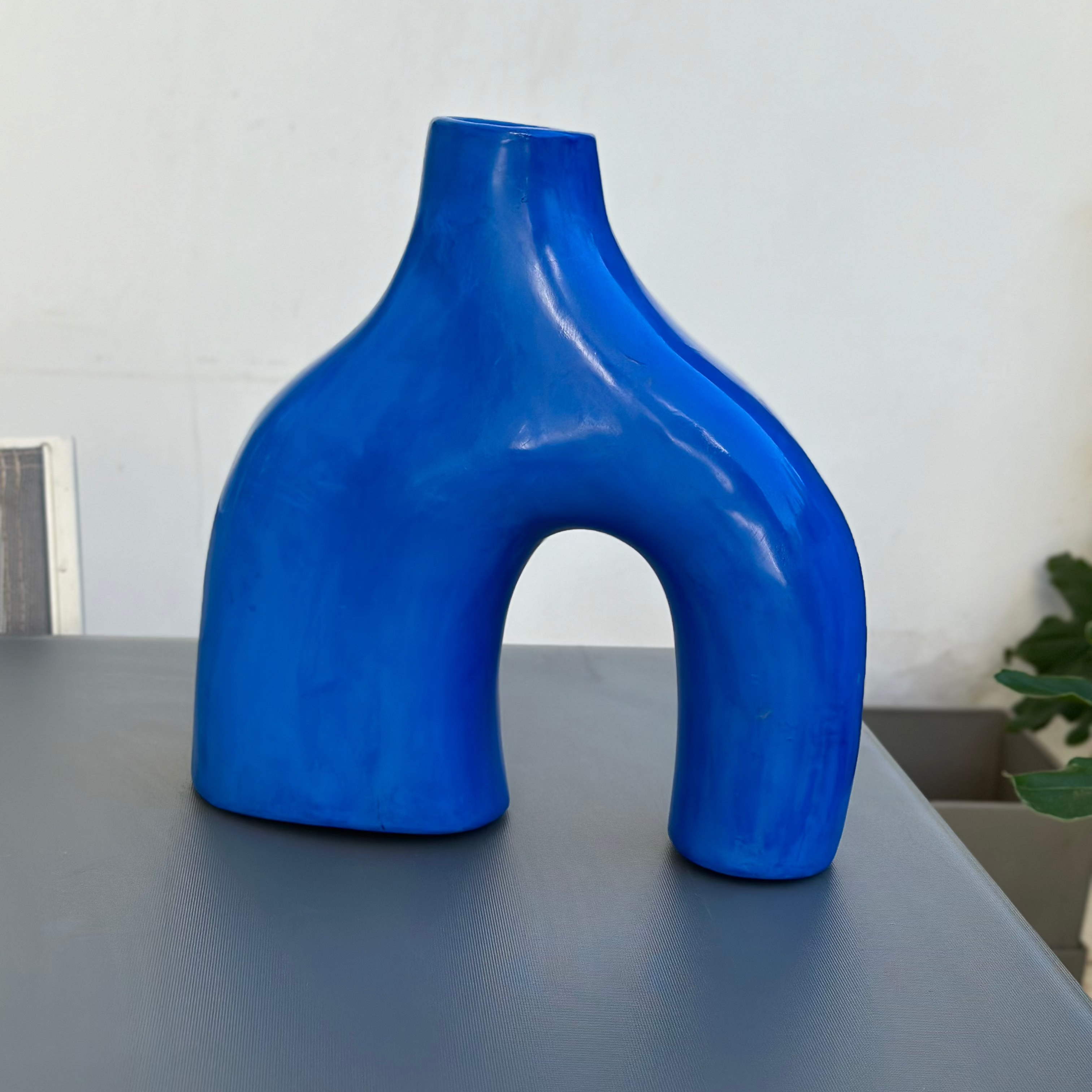 Vase artisanal Azul mat