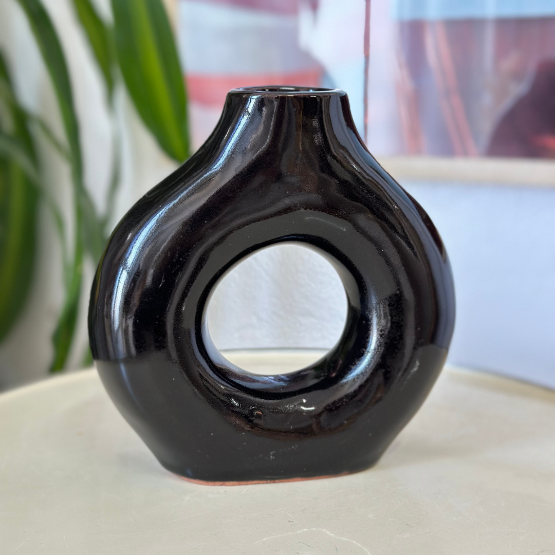 Vase artisanal Tafoukt vernis petit