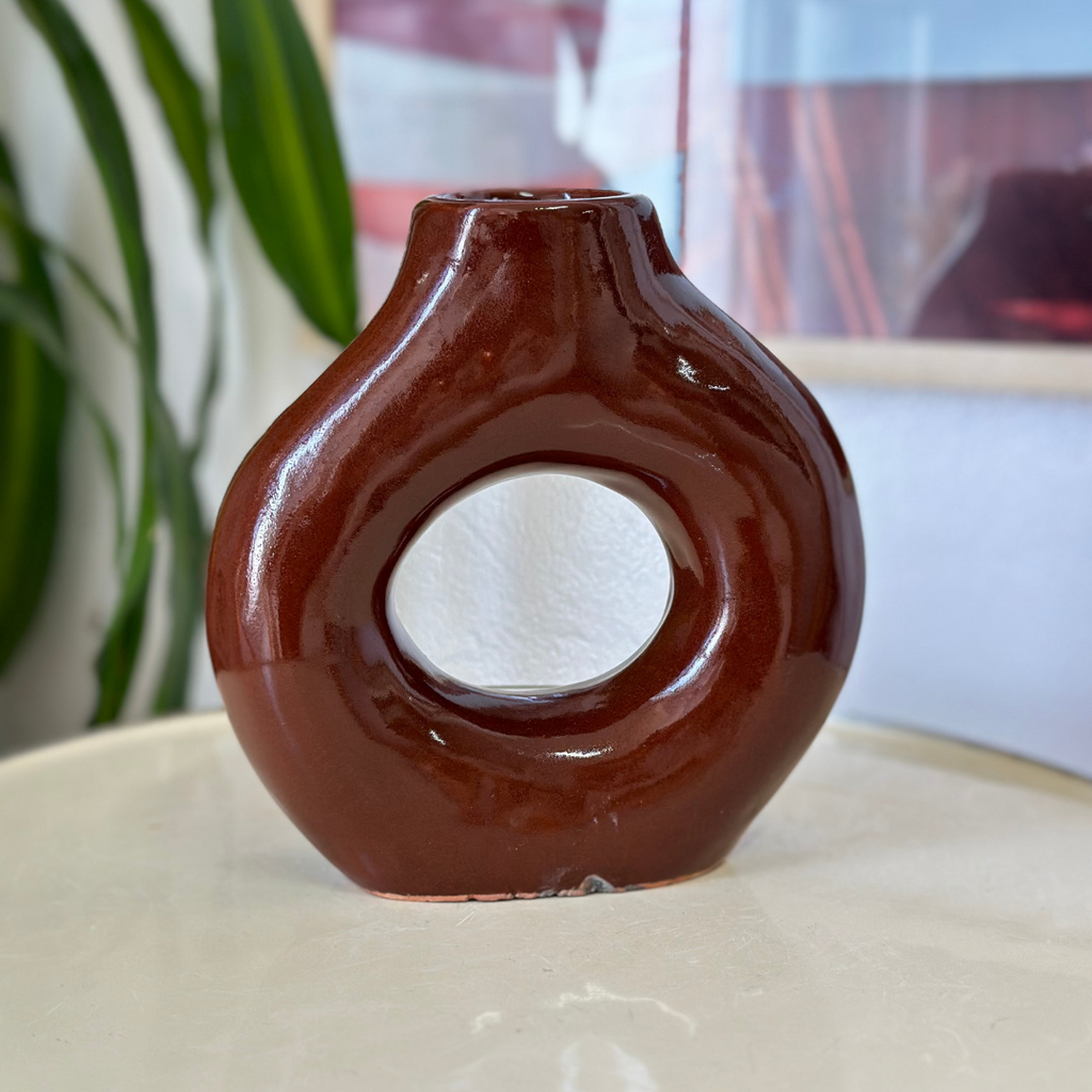 Vase artisanal Tafoukt vernis petit