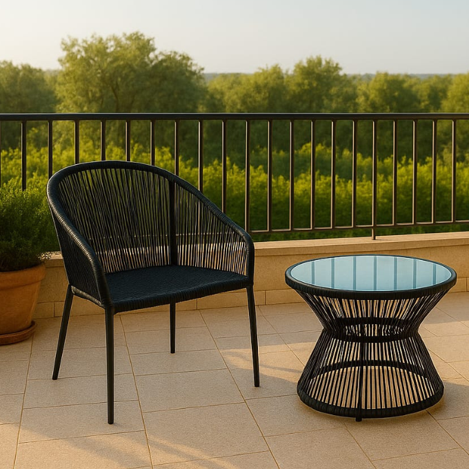 Ensemble de 2 chaises d'extérieur