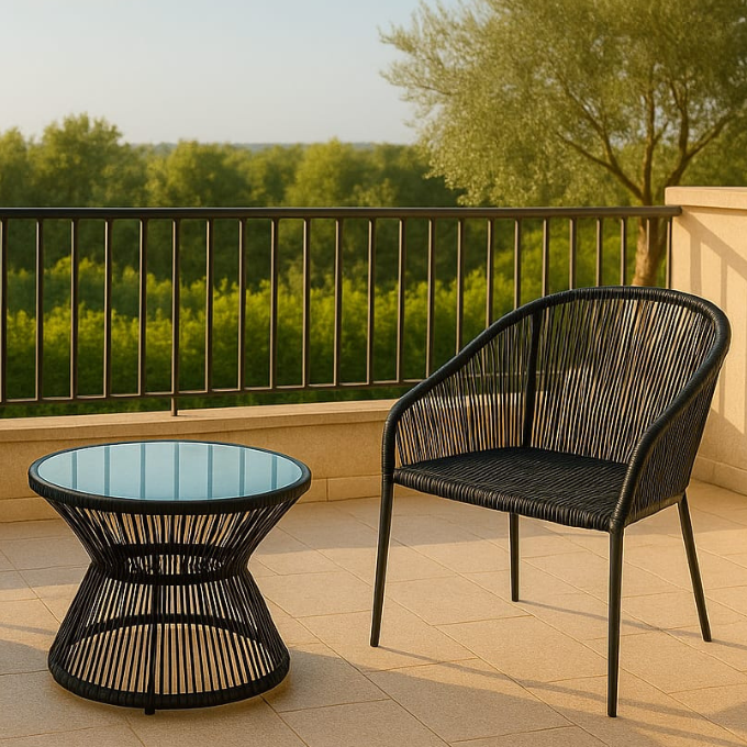 Ensemble de 2 chaises d'extérieur