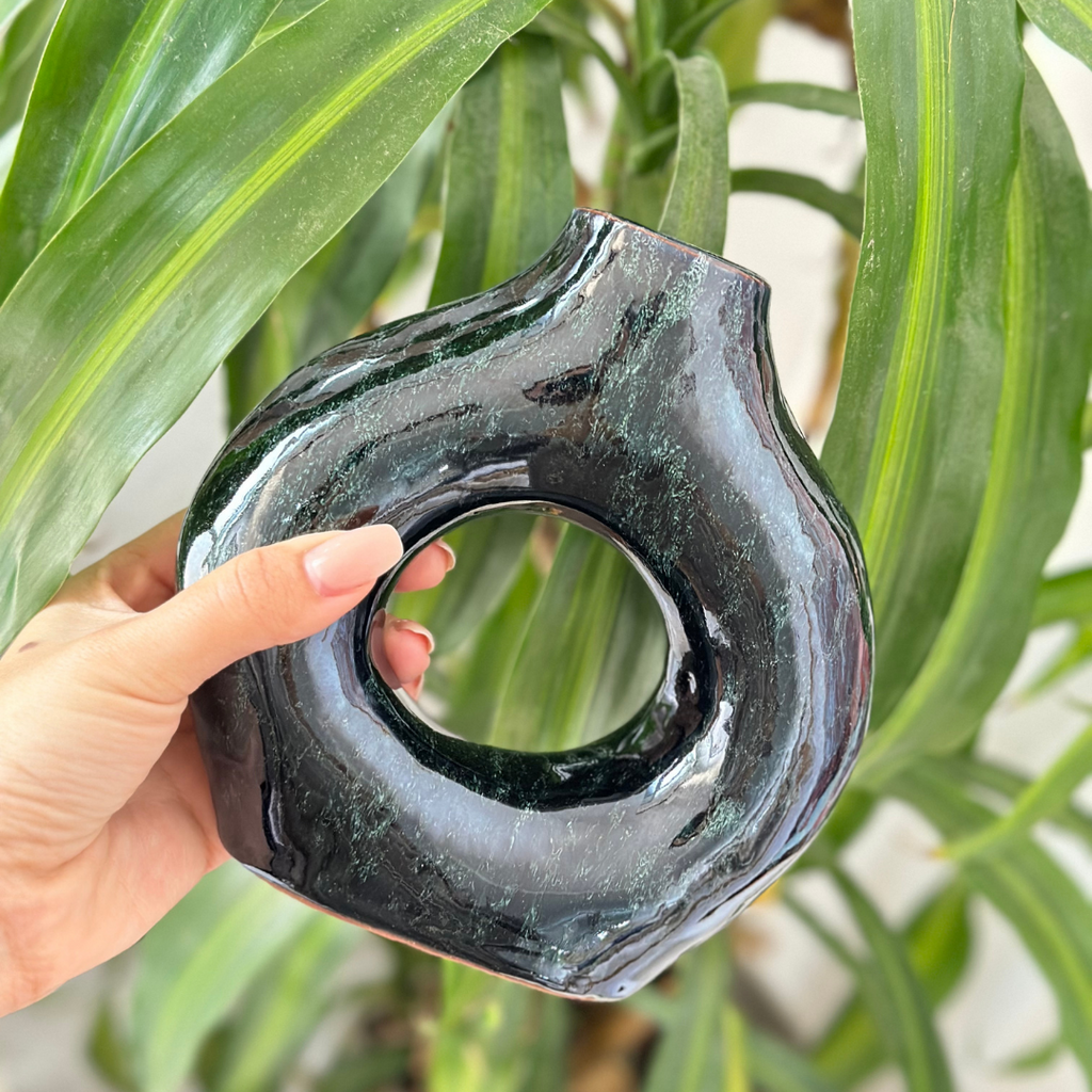 Vase artisanal Tafoukt vernis petit