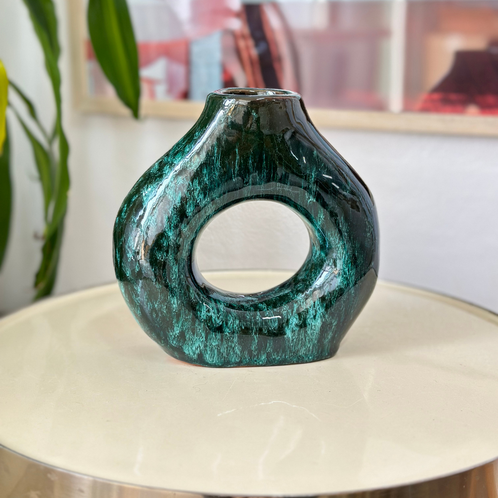 Vase artisanal Tafoukt vernis petit