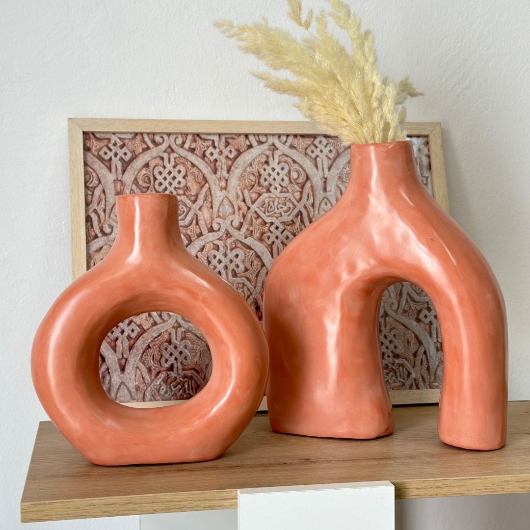 Vase artisanal Azul mat