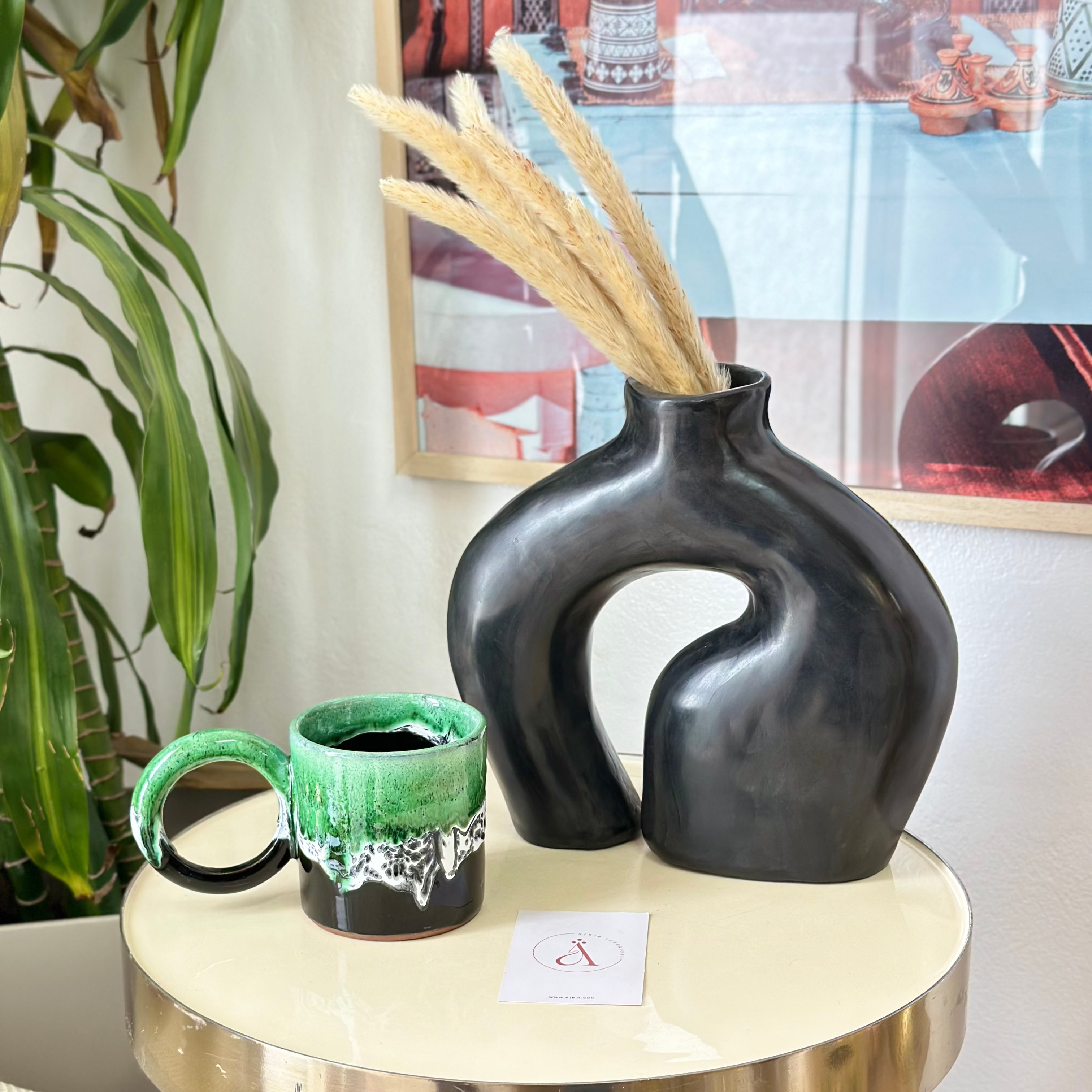 Vase artisanal Atlas mat