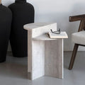 Table d’appoint en travertin Céleste