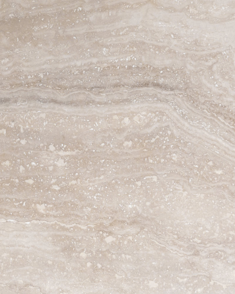 Table basse ronde en travertin Elektra